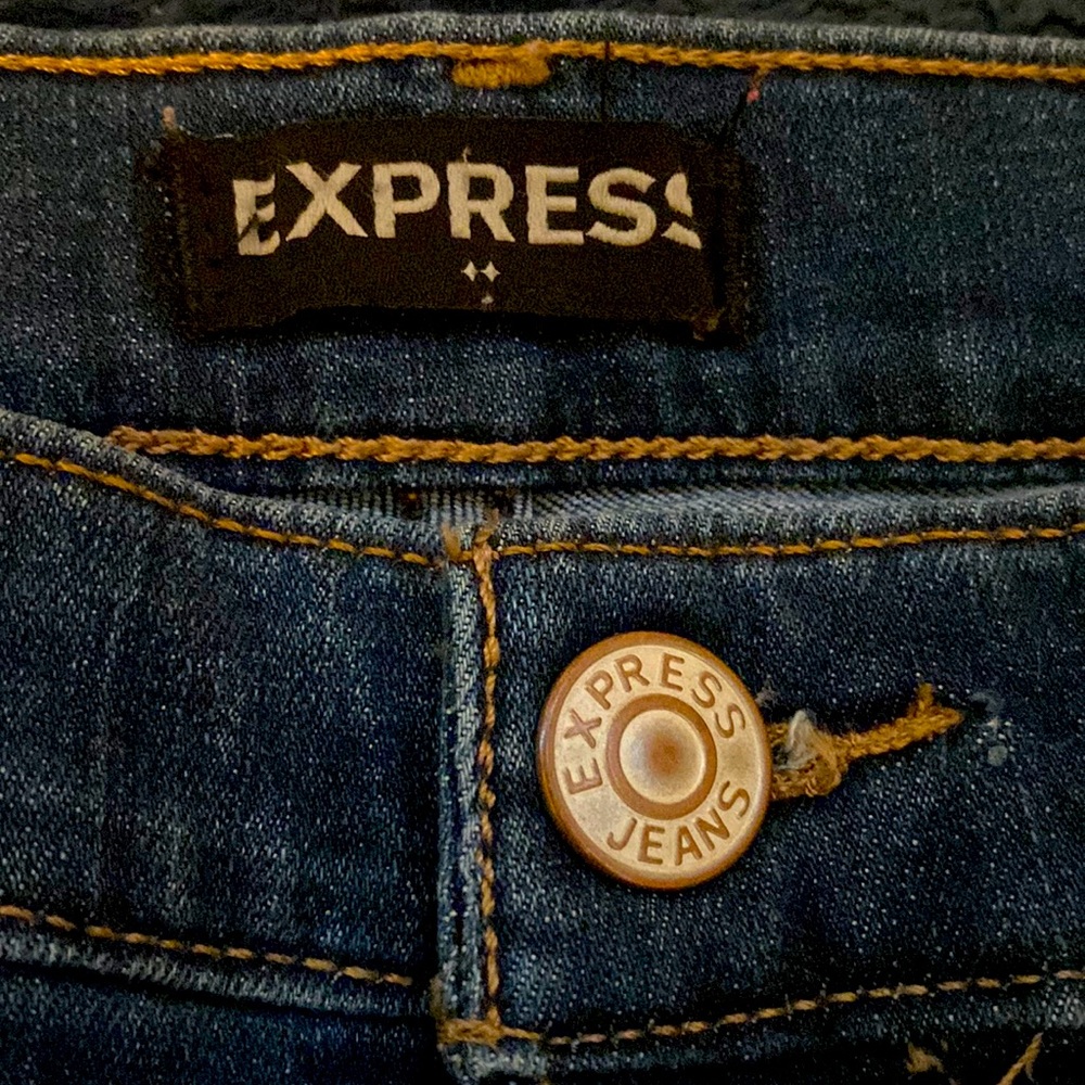Express jeans size 8R navy blue